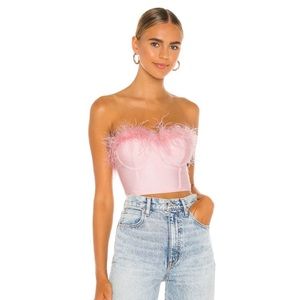 Superdown Ramona Bustier Top in Blush Sz S Revolve
